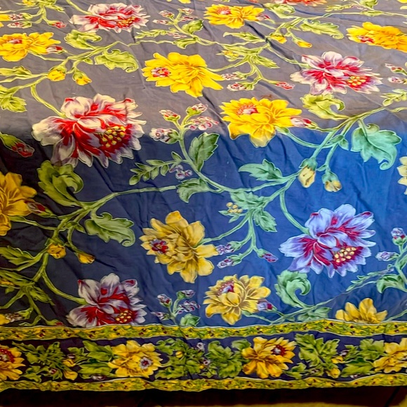 April Cornell Other - Vintage April Cornell Large Tablecloth, Peony Pattern, used